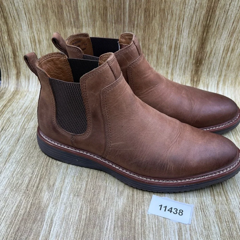 Johnston & Murphy Chelsea Boots Men's Size 9M Brown Leather TRUFOAM 20-4328